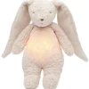 Peluche veilleuse lapin nature bio avec sons & lumières rose 2.0