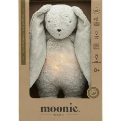 Peluche veilleuse lapin nature bio avec sons & lumières sable 2.0