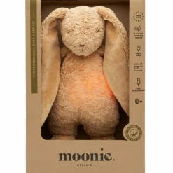 Peluche veilleuse lapin nature bio avec sons & lumières cappuccino 2.0