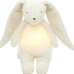 Peluche veilleuse lapin nature bio blanc polaire 2.0