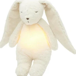 Peluche veilleuse lapin nature bio blanc polaire 2.0