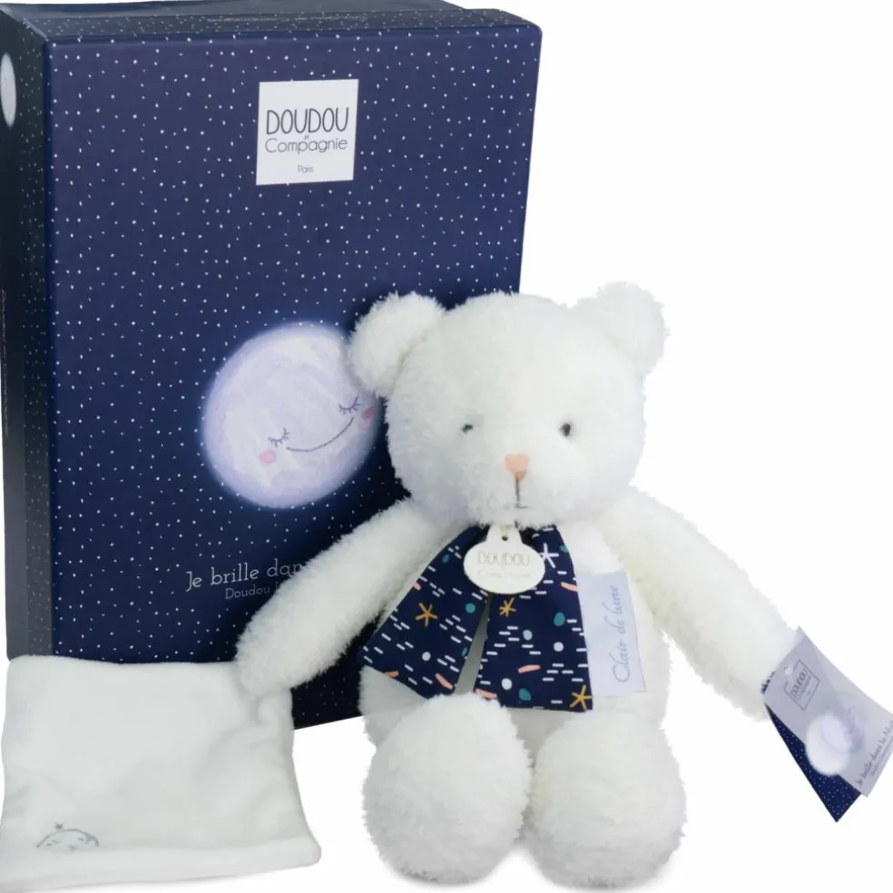 Peluche veilleuse Ours Pantin luminescent Clair de Lune (28 cm)