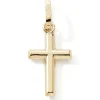 Pendentif Croix droite (or jaune 9 carats)