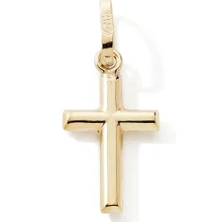 Pendentif Croix droite (or jaune 9 carats)