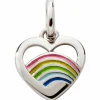 Pendentif Cœur Arc-en-ciel (argent)