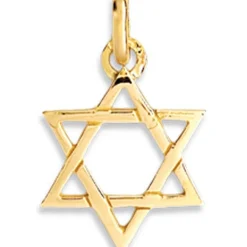 Pendentif Etoile de David ajourée (or jaune 375°)