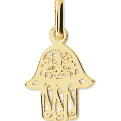 Pendentif Main de Fatma ornementale (or jaune 375°)