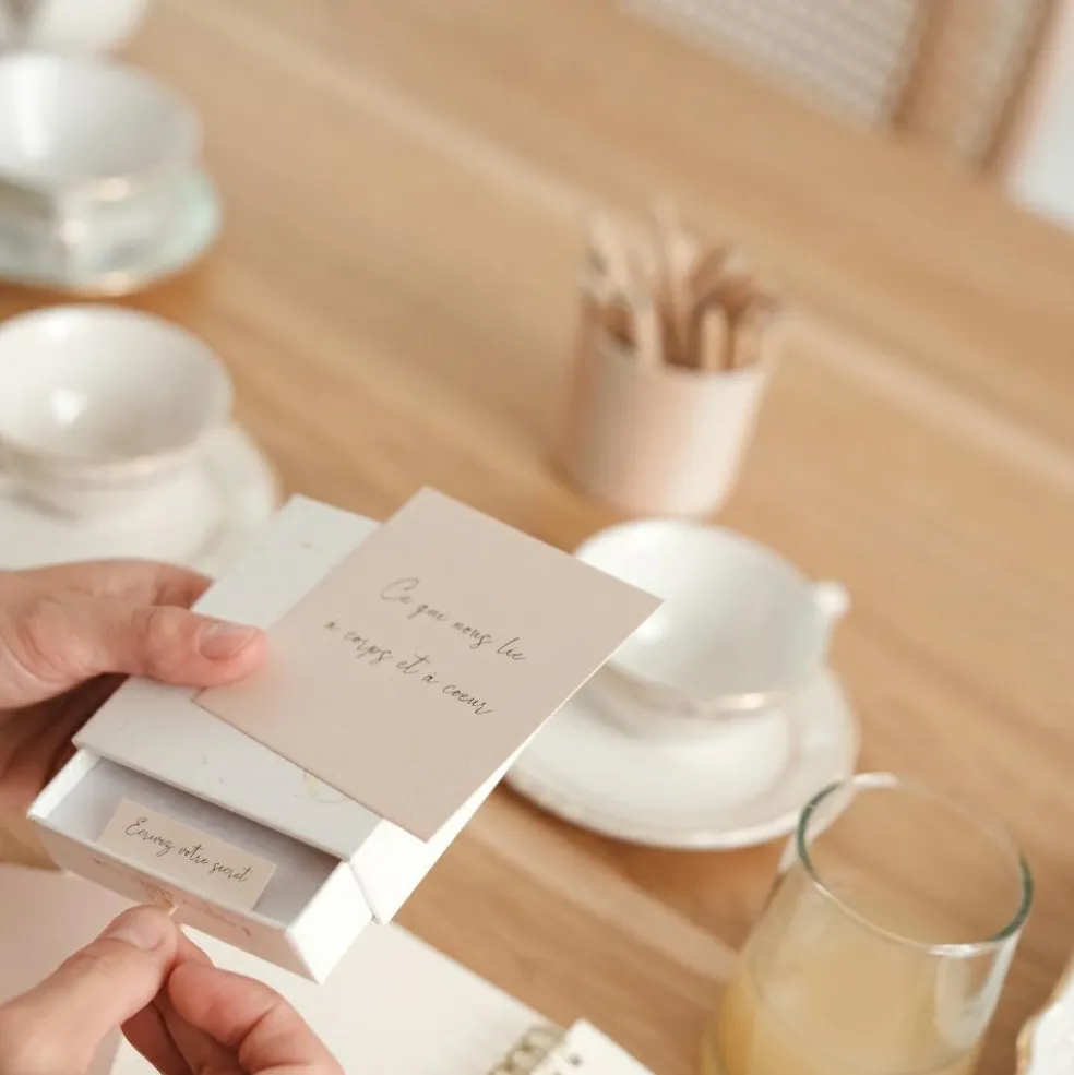 Pendentif Mon Petit Secret personnalisable (plaqué or rose)