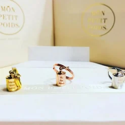 Pendentif personnalisable plaqué or rose