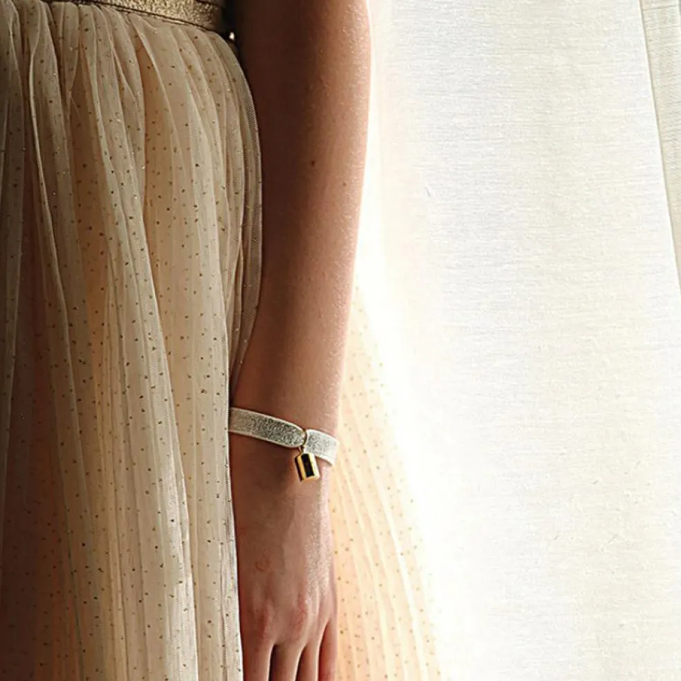 Pendentif personnalisable plaqué or jaune