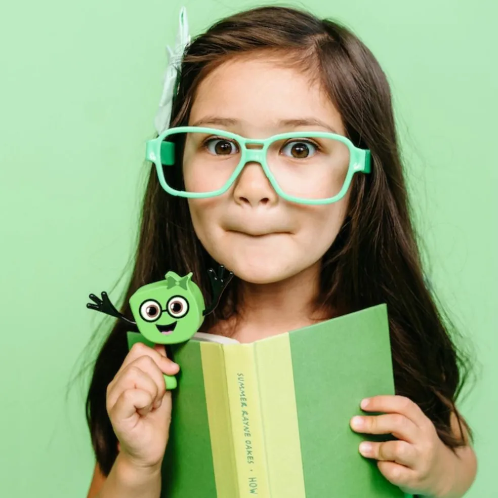 Personnage Pippa vert et 2 cubes lumineux