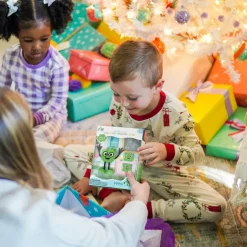 Personnage Pippa vert et 2 cubes lumineux