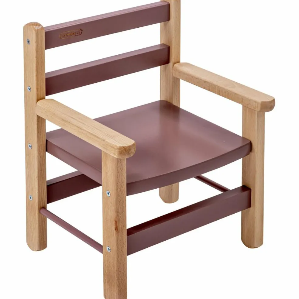 Petit fauteuil avec accoudoirs Juliette Hybride Vieux rose