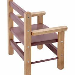 Petit fauteuil avec accoudoirs Juliette Hybride Vieux rose