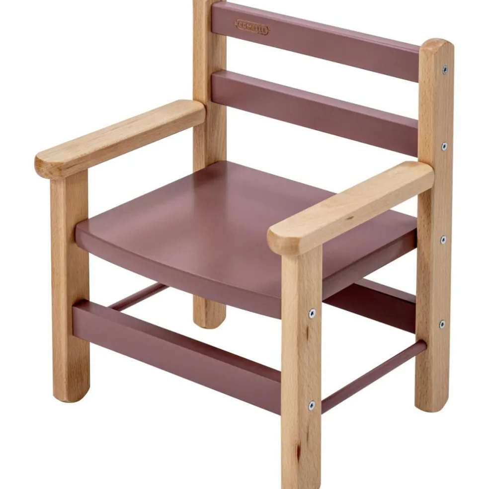 Petit fauteuil avec accoudoirs Juliette Hybride Vieux rose