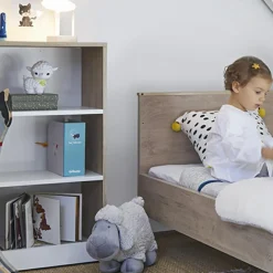 Petite bibliothèque mobile Chêne blond Marcel