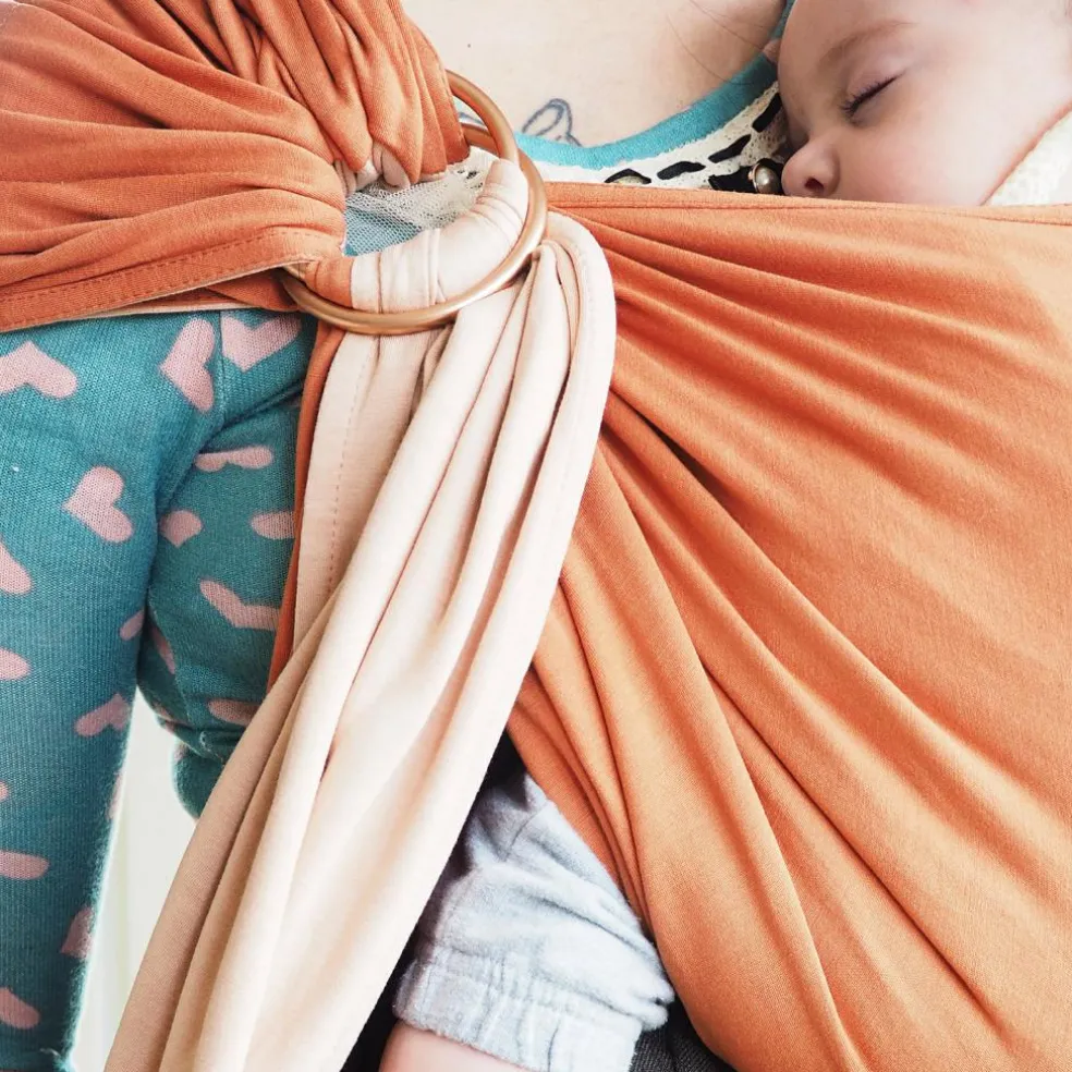 Petite écharpe Sling sans nœud Nude Caramel