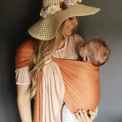 Petite écharpe Sling sans nœud Nude Caramel