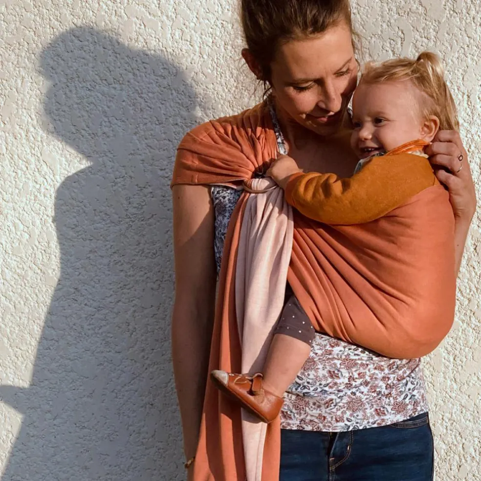 Petite écharpe Sling sans nœud Nude Caramel