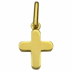 Petite croix 10 x 10 mm (or jaune 750°)