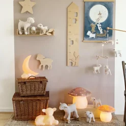 Petite lampe veilleuse champignon Chocolat