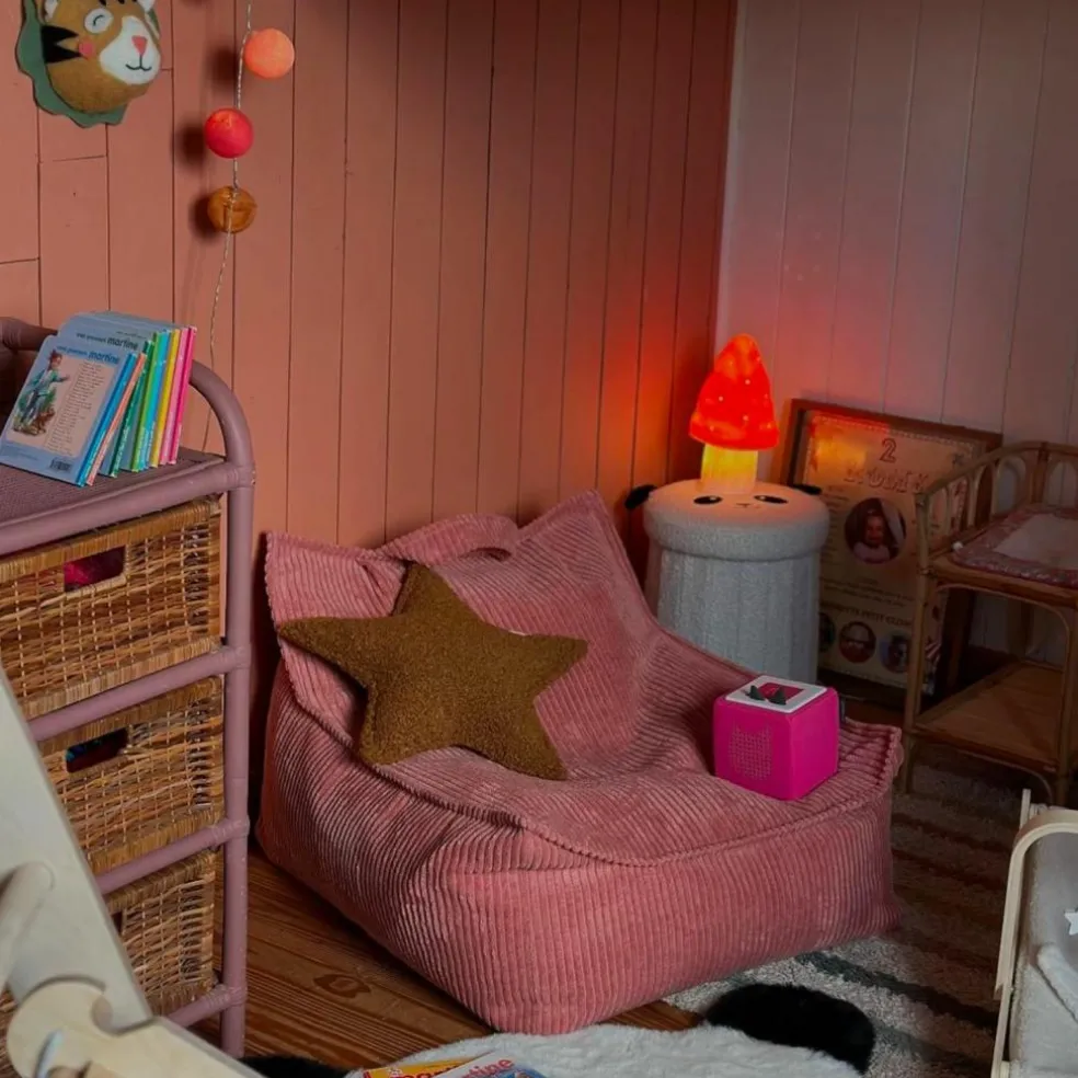 Petite lampe veilleuse champignon Rouge