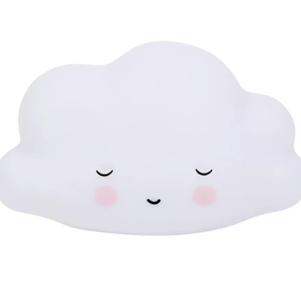 Petite veilleuse nuage blanc endormi (16 cm)