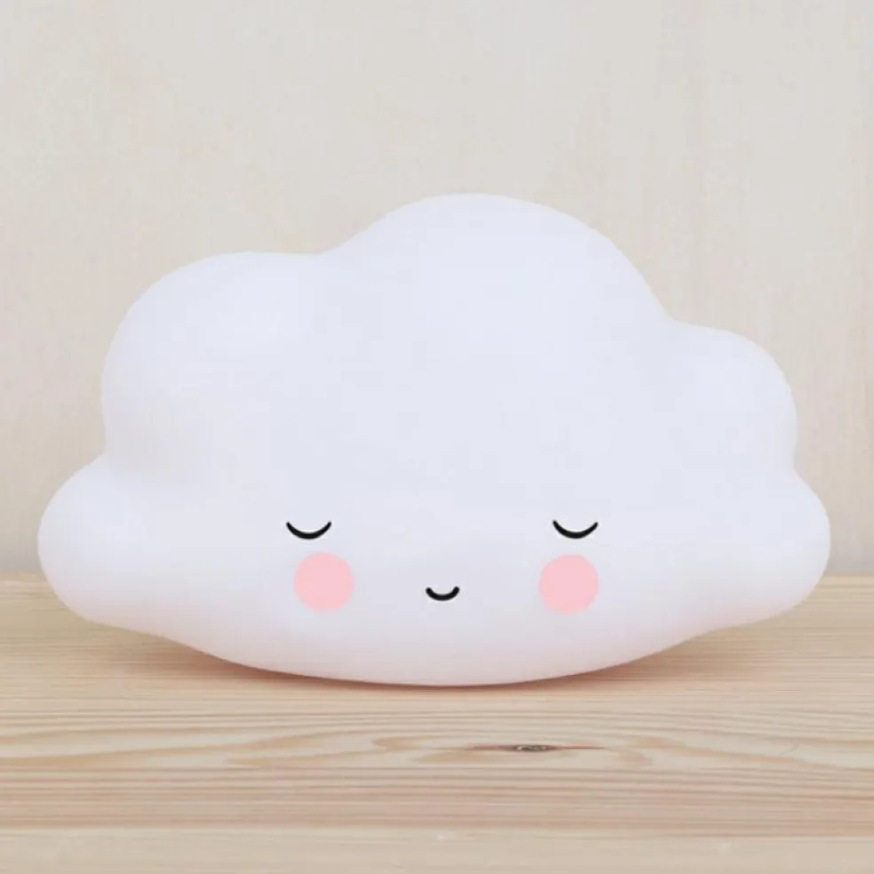 Petite veilleuse nuage blanc endormi (16 cm)