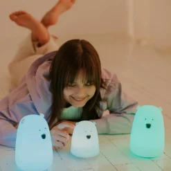 Petite veilleuse Ours S Bleue