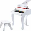 Piano à queue électronique Deluxe blanc