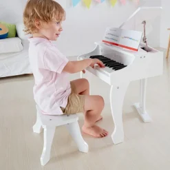 Piano à queue électronique Deluxe blanc