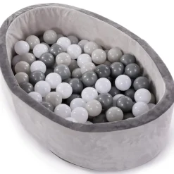 Piscine à balles grise