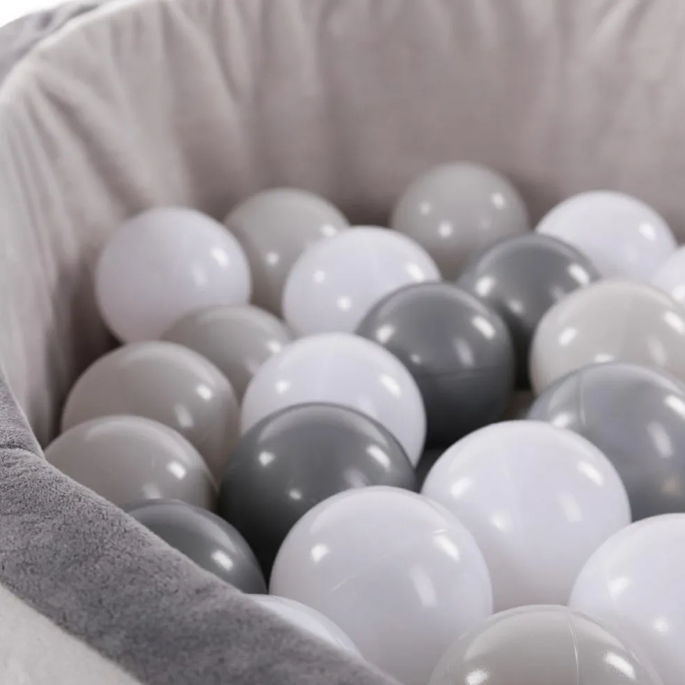 Piscine à balles grise