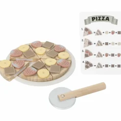 Pizza dessert en bois