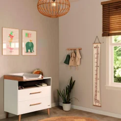 Plan à langer pour commode matelas pois beige