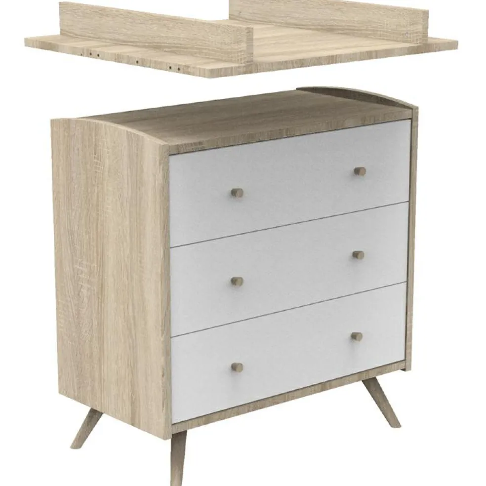 Plan à langer pour commode Acces bois blanc