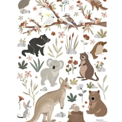 Planche de stickers A3 Australian Animals