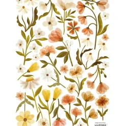 Planche de stickers A3 fleurs Vintage Flowers
