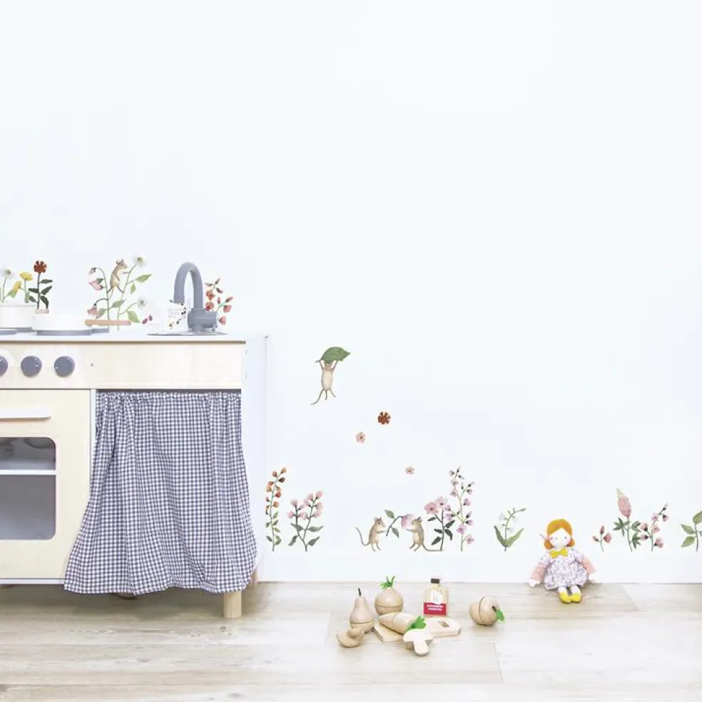 Planche de stickers A3 fleurs Queyran