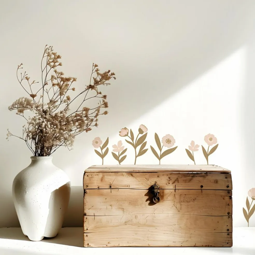 Planche de stickers A3 Les fleurs