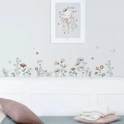 Planche de stickers A3 Ocean flowers