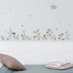 Planche de stickers A3 Ocean flowers