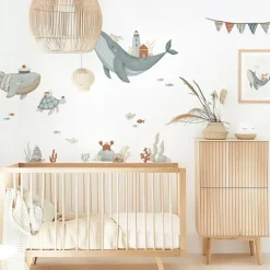 Planche de stickers Décor L Fonds marins