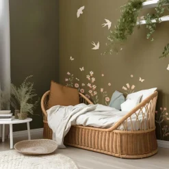 Planche de stickers Décor L Champs de fleurs et insectes