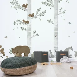 Planche de stickers L Famille Ours (64 x 90 cm)