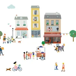 Planche easy stickers Mon village