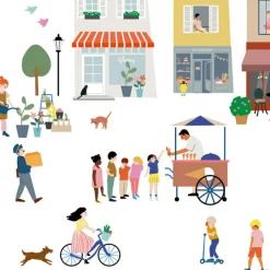 Planche easy stickers Mon village