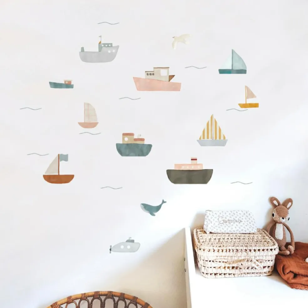 Planche sticker Bateaux (35 x 45 cm)