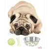 Planche sticker Carlin Mops (35 x 45 cm)