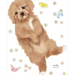 Planche sticker Chiot Doodle (35 x 45 cm)